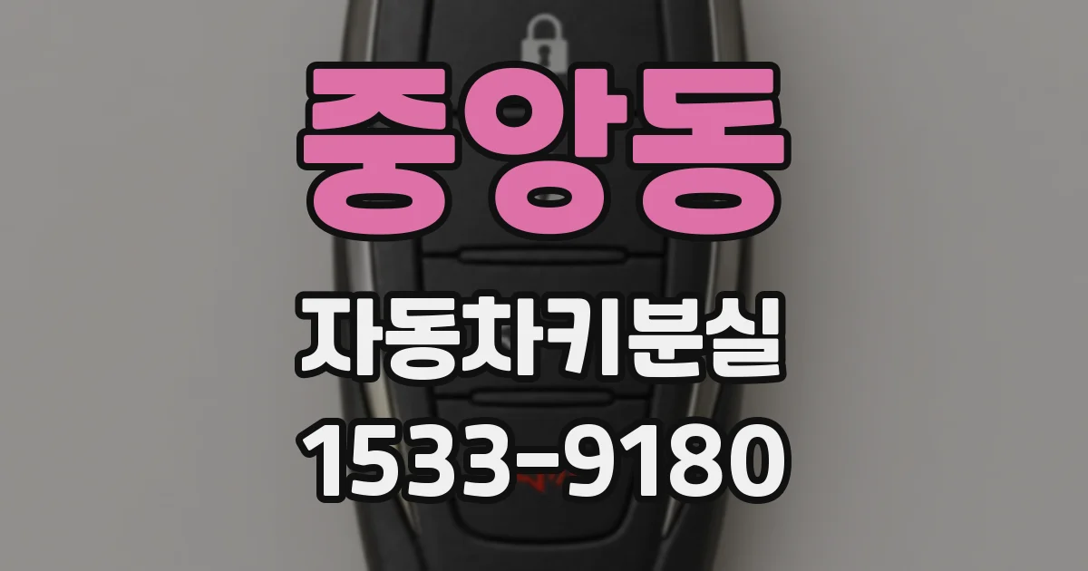 중앙동 자동차키분실