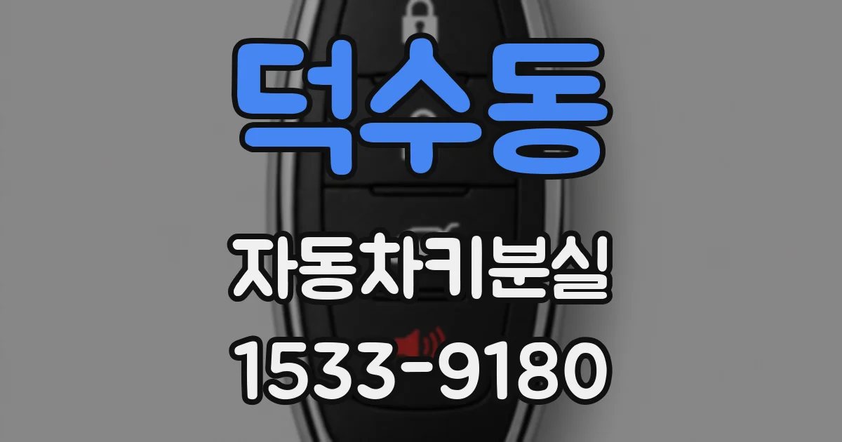 덕수동 자동차키분실