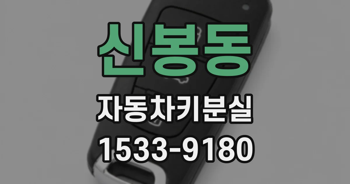 신봉동 자동차키분실