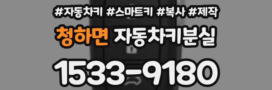 청하면 자동차키분실