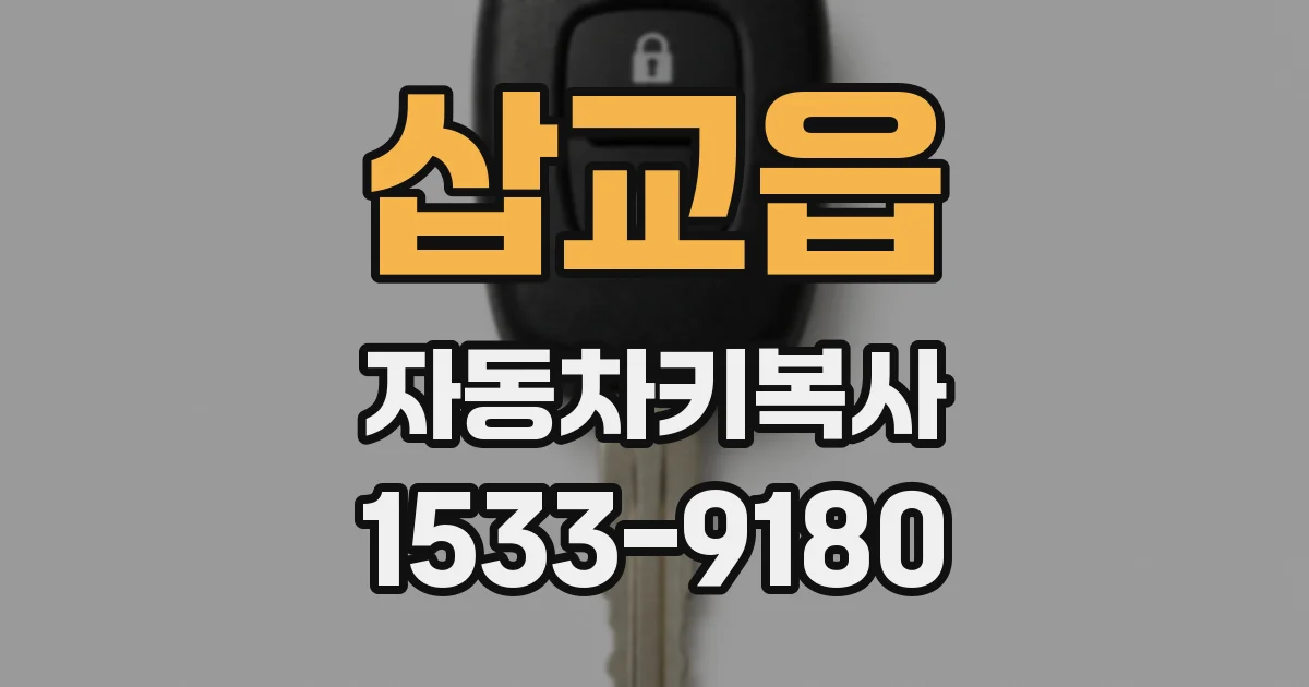 삽교읍 자동차키복사