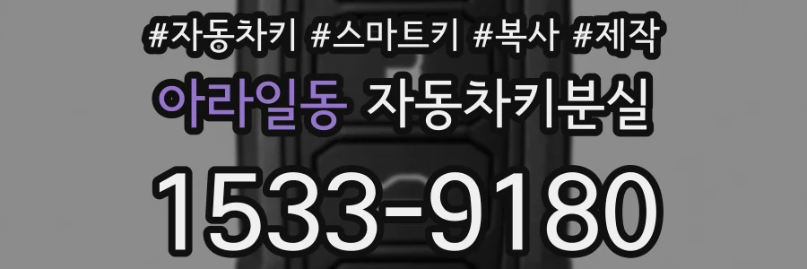 아라일동 자동차키분실
