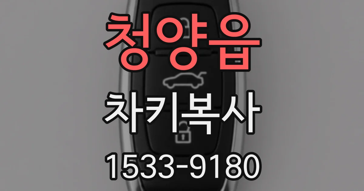 청양읍 차키복사