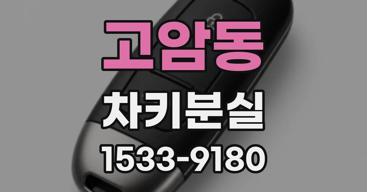 고암동 차키분실