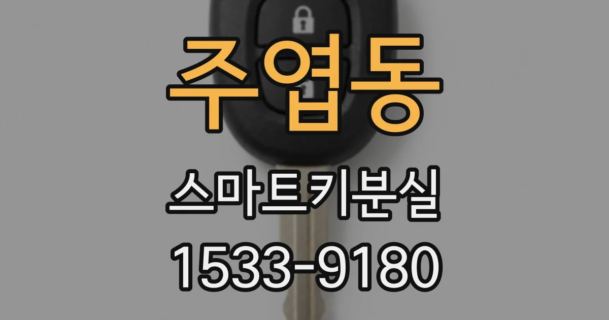 주엽동 스마트키분실