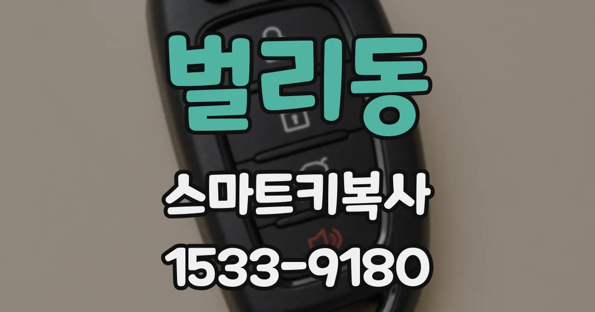 벌리동 스마트키복사