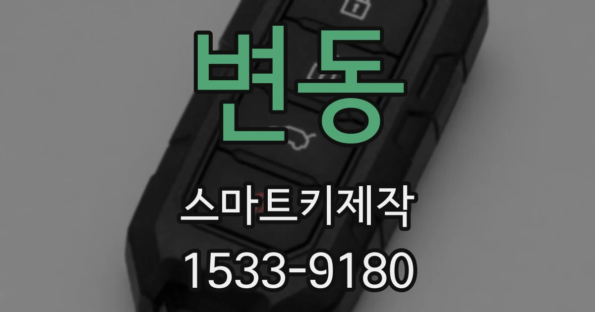 변동 스마트키제작