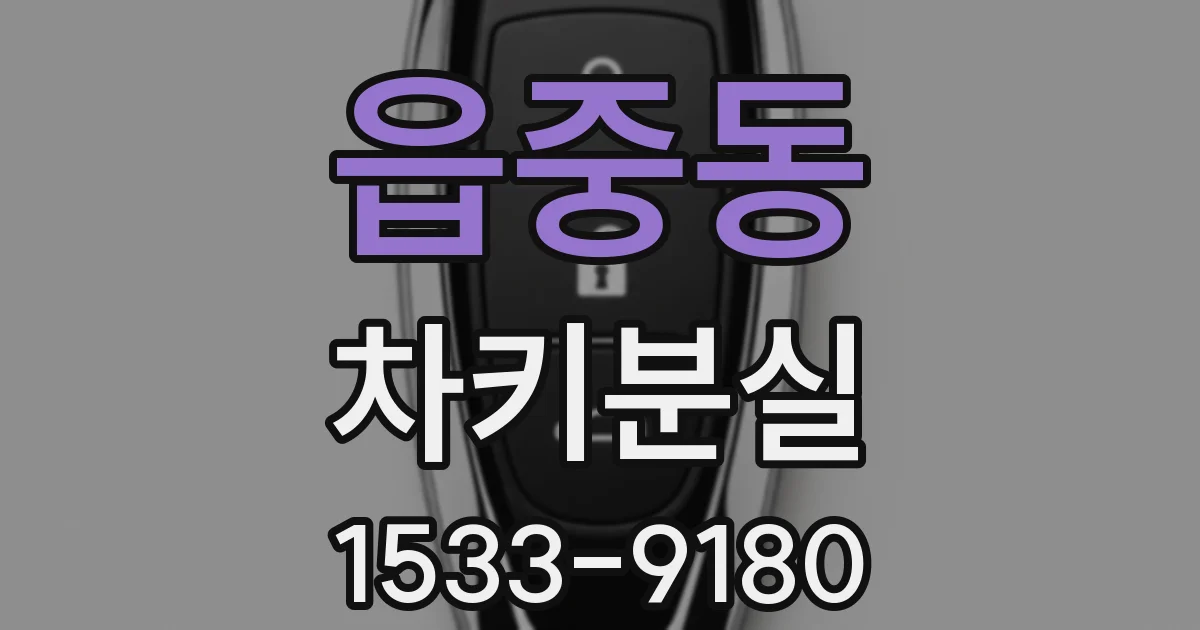 읍중동 차키분실