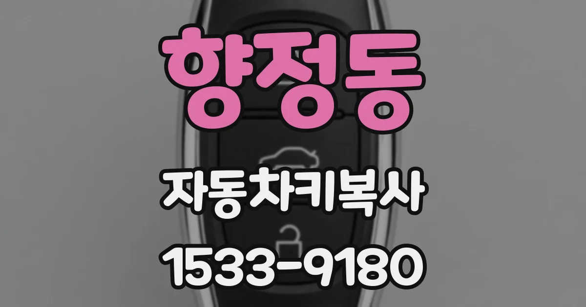 향정동 자동차키복사