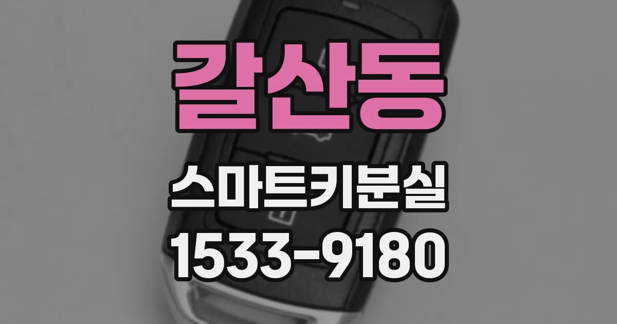 갈산동 스마트키분실