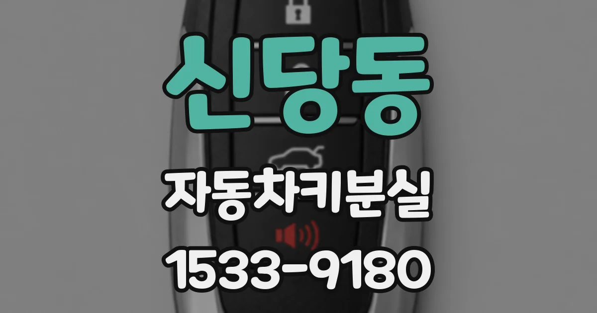 신당동 자동차키분실