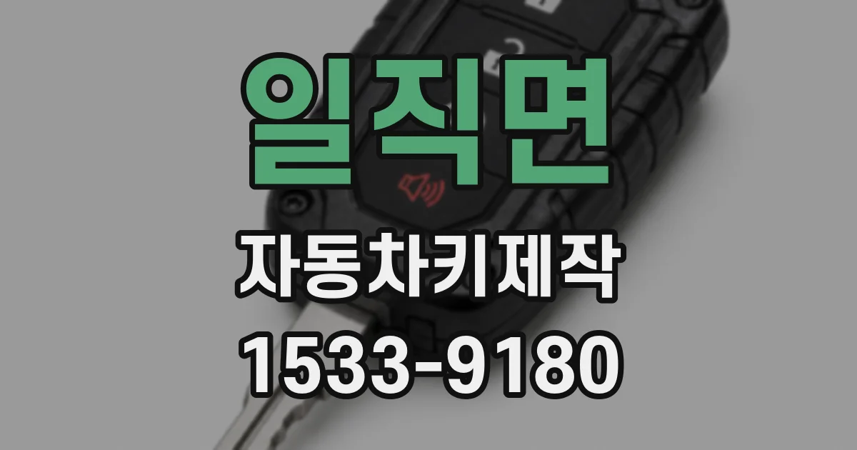일직면 자동차키제작