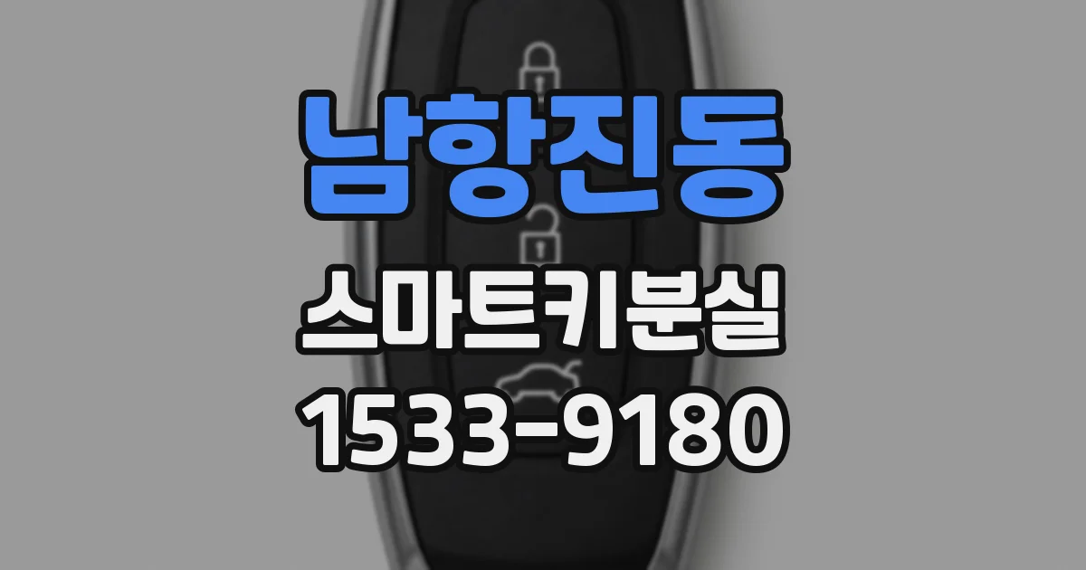 남항진동 스마트키분실