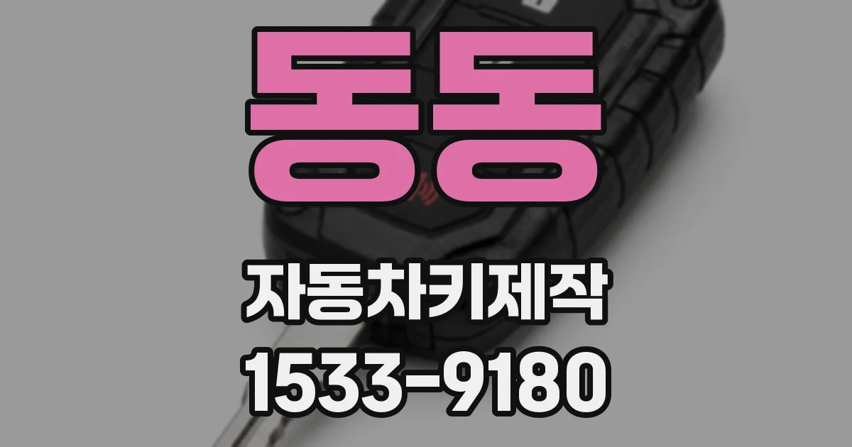 동동 자동차키제작
