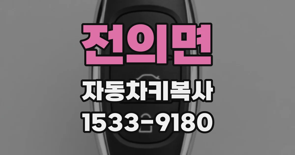 전의면 자동차키복사