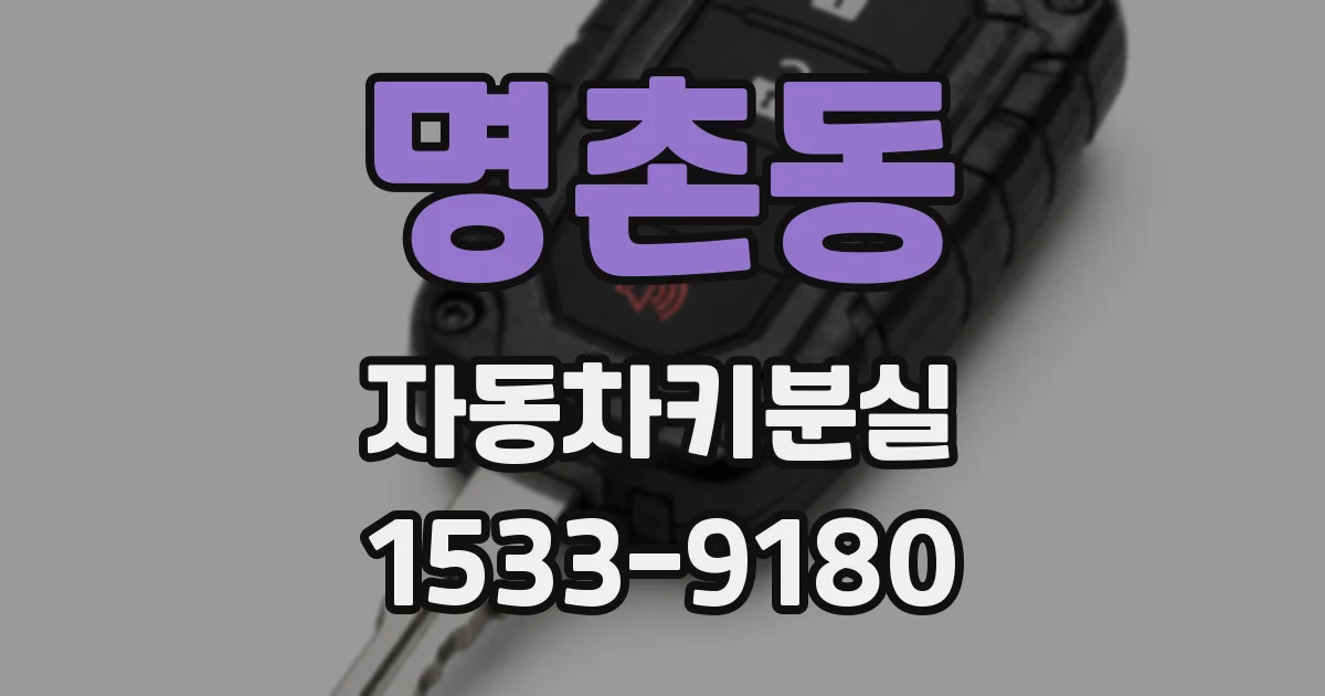 명촌동 자동차키분실