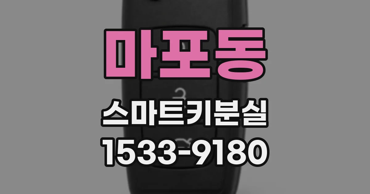 마포동 스마트키분실