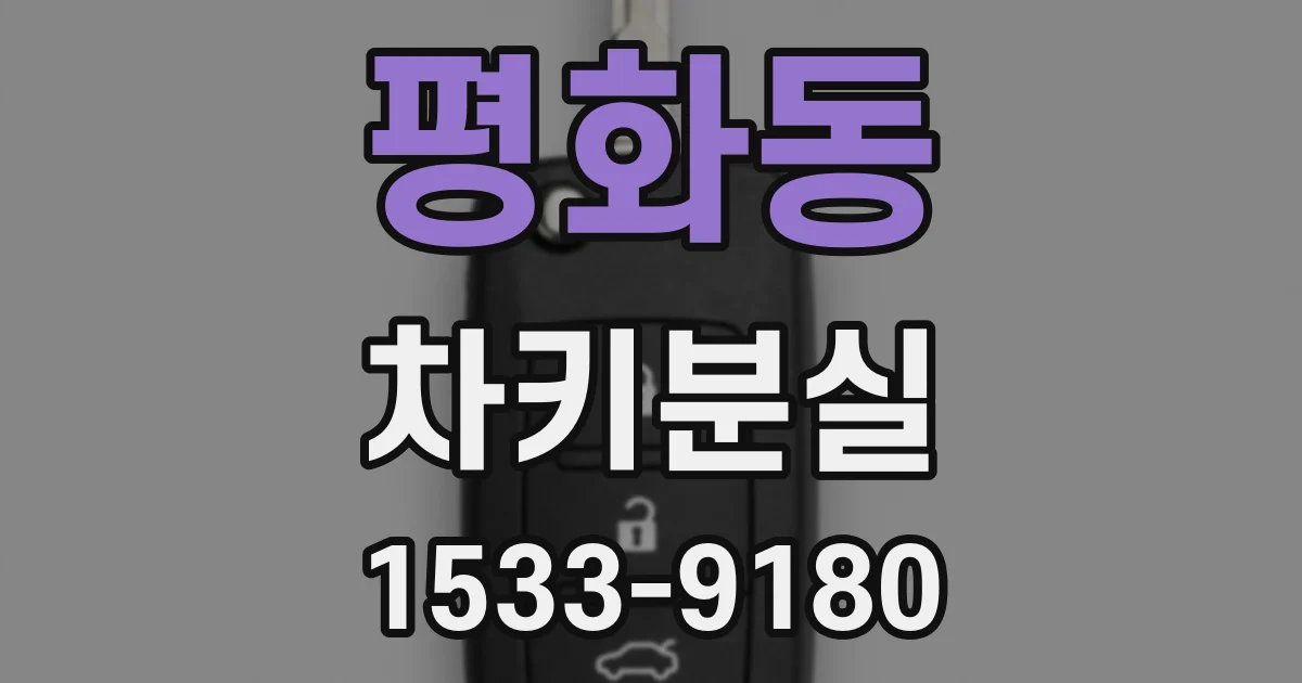 평화동 차키분실