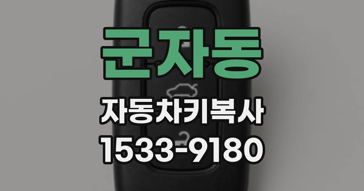 군자동 자동차키복사