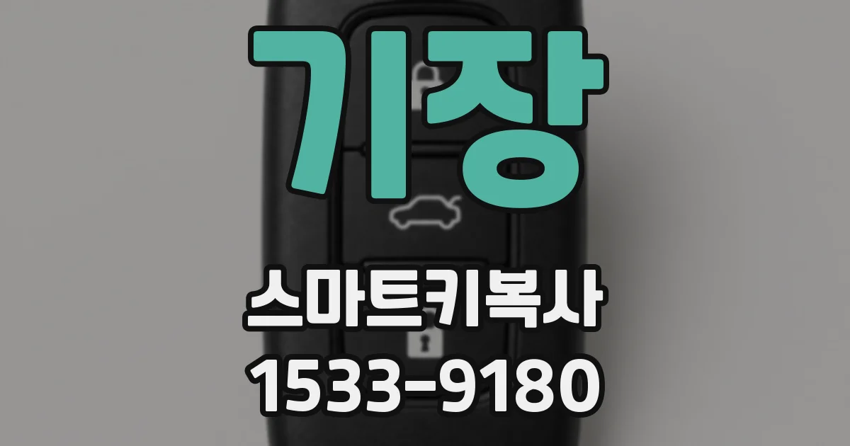 기장 스마트키복사
