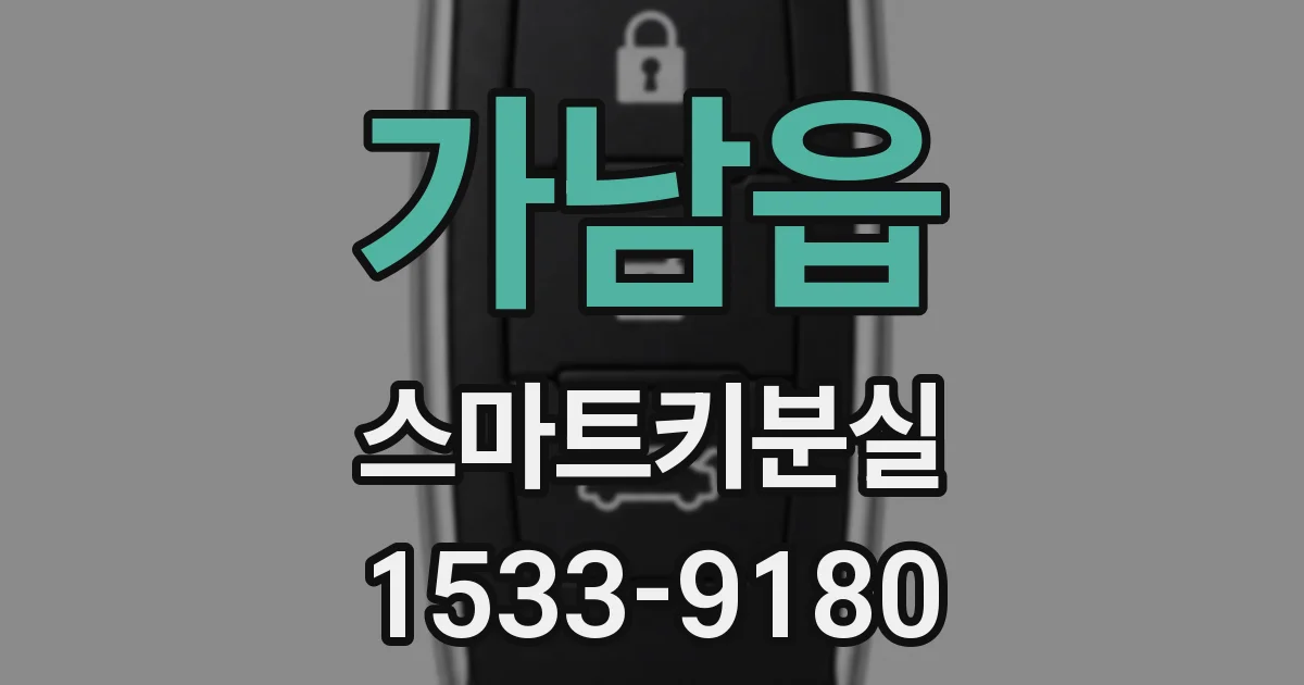 가남읍 스마트키분실