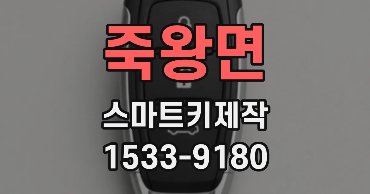 죽왕면 스마트키제작