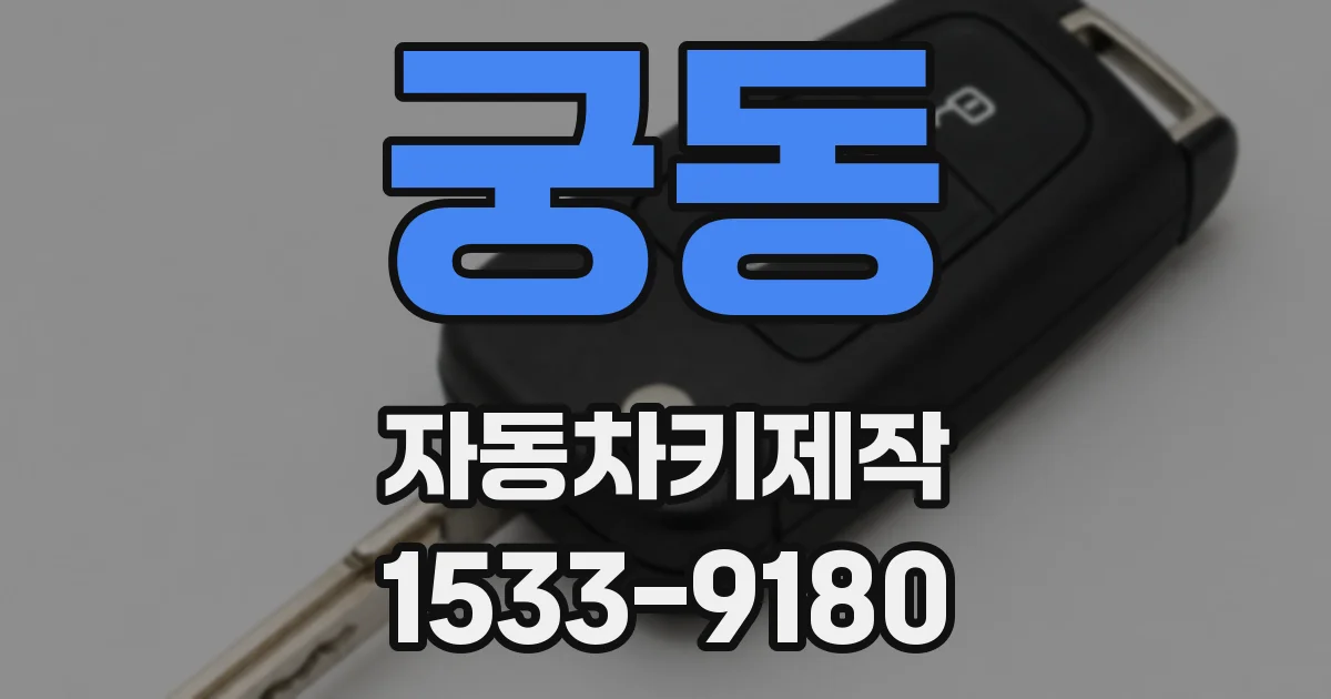 궁동 자동차키제작