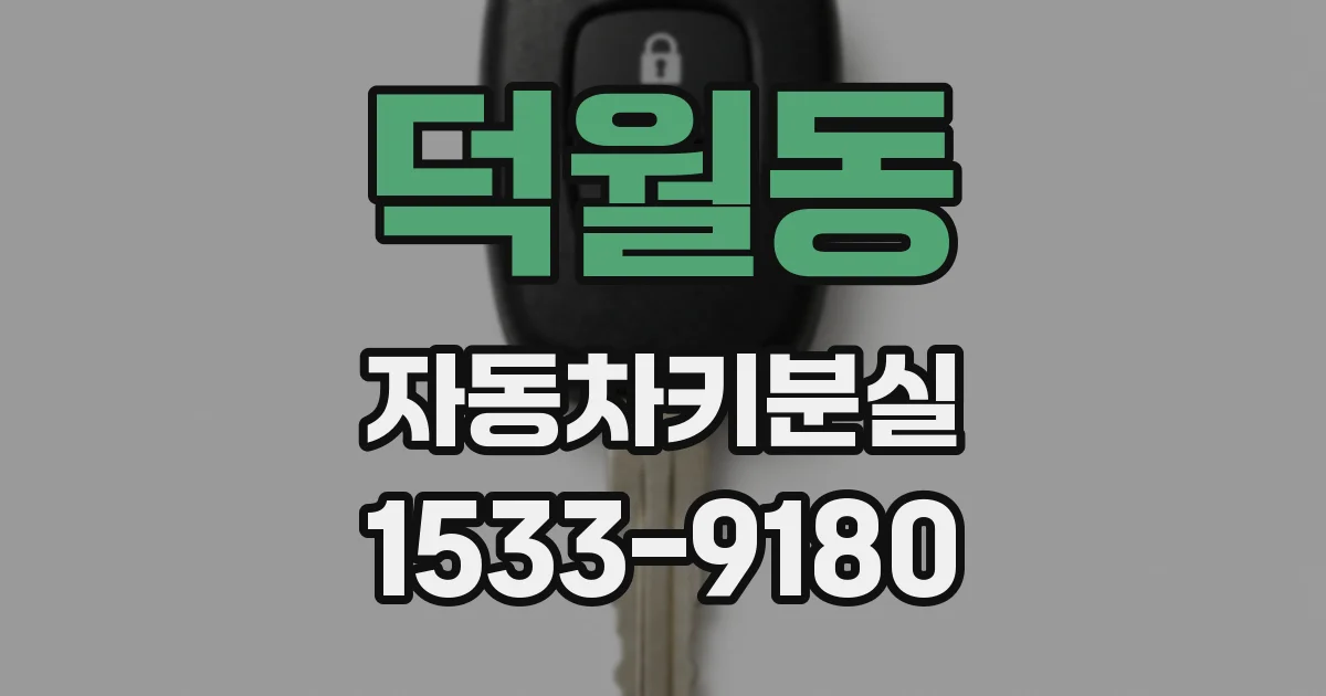 덕월동 자동차키분실