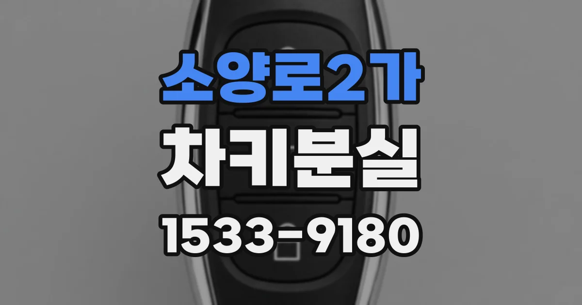 소양로2가 차키분실