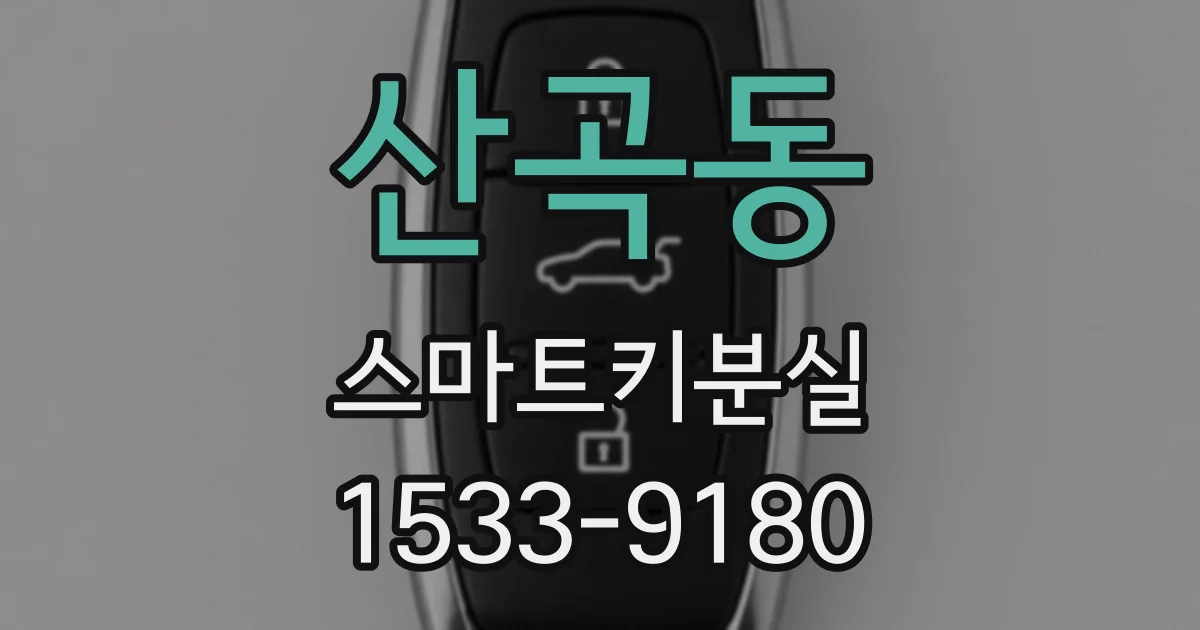 산곡동 스마트키분실