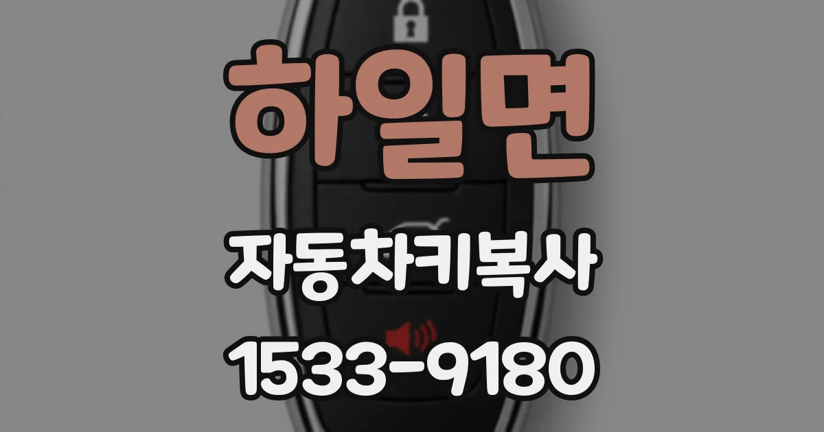 하일면 자동차키복사