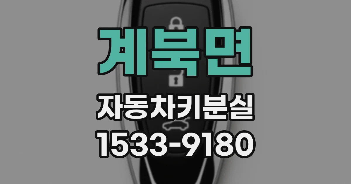 계북면 자동차키분실