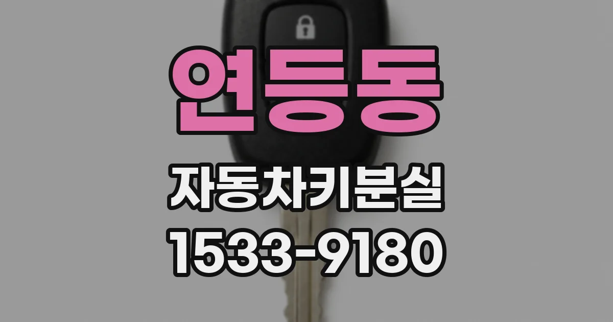 연등동 자동차키분실