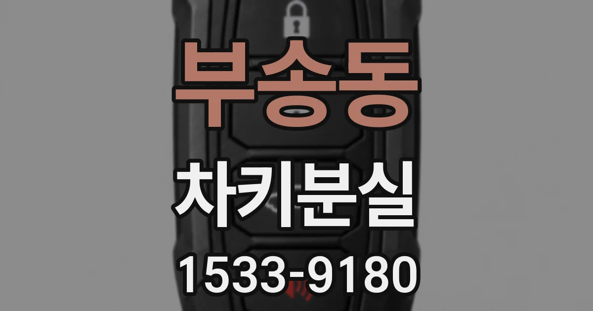 부송동 차키분실