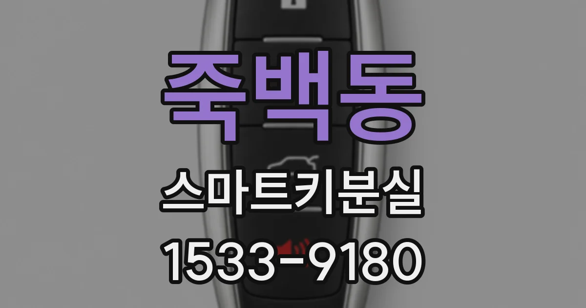 죽백동 스마트키분실