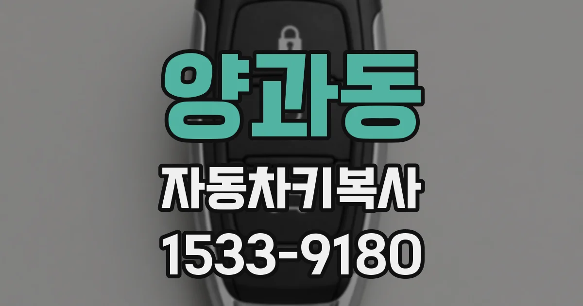 양과동 자동차키복사