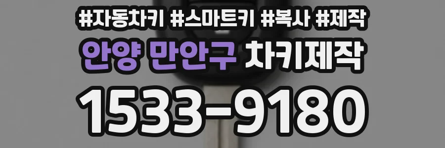 안양 만안구 차키제작