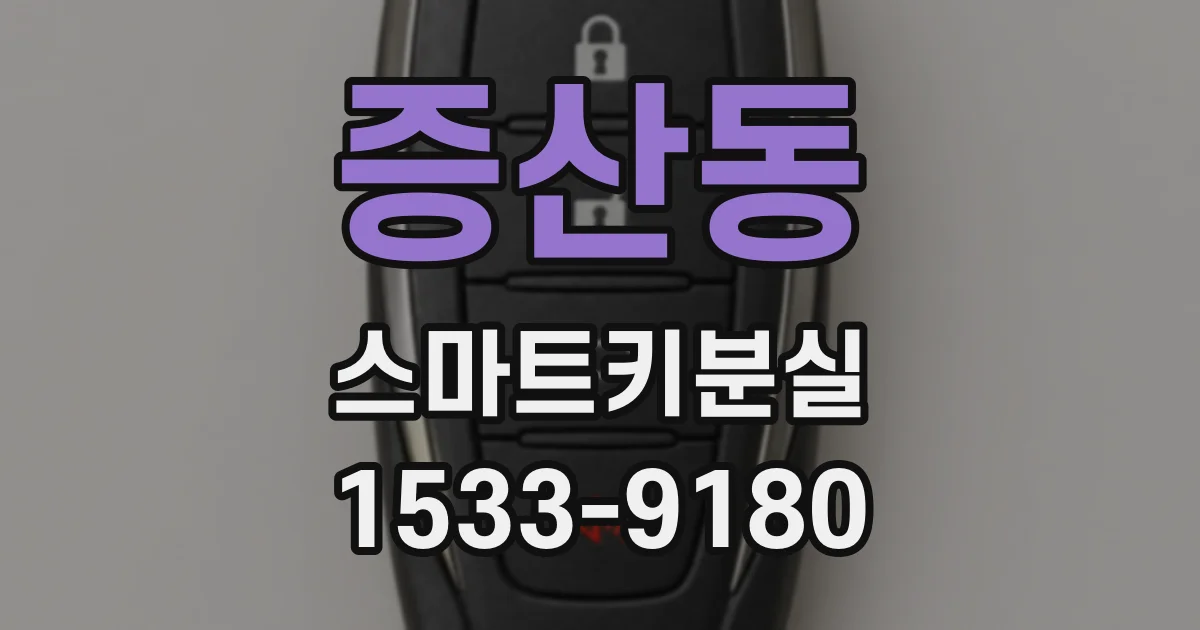 증산동 스마트키분실