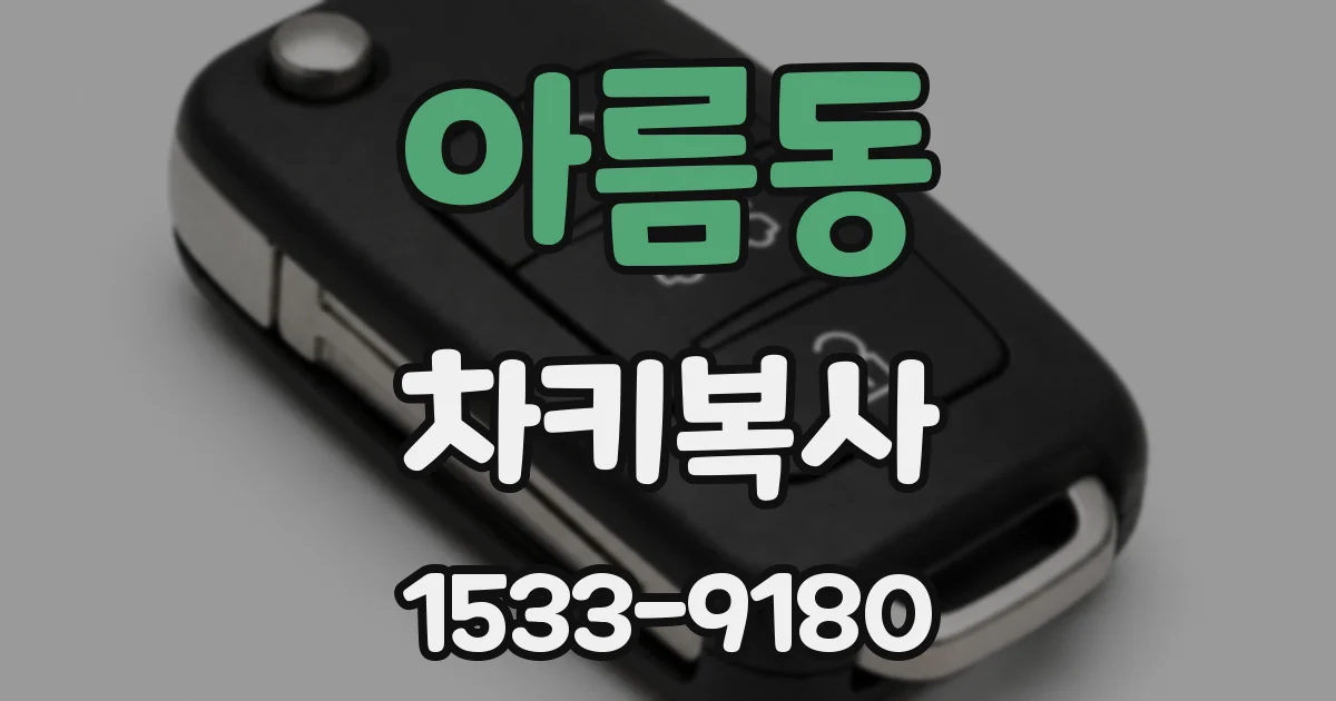 아름동 차키복사