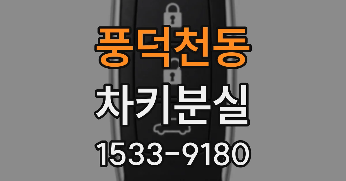 풍덕천동 차키분실