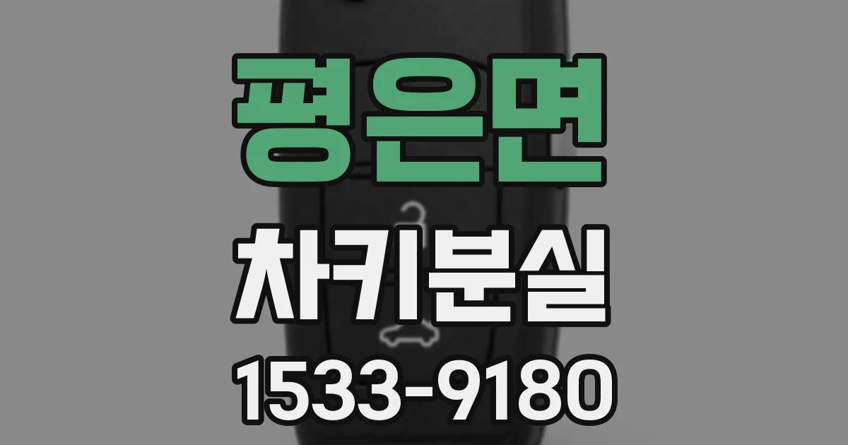평은면 차키분실