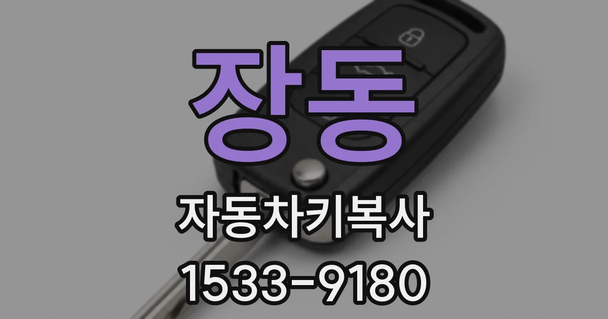 장동 자동차키복사