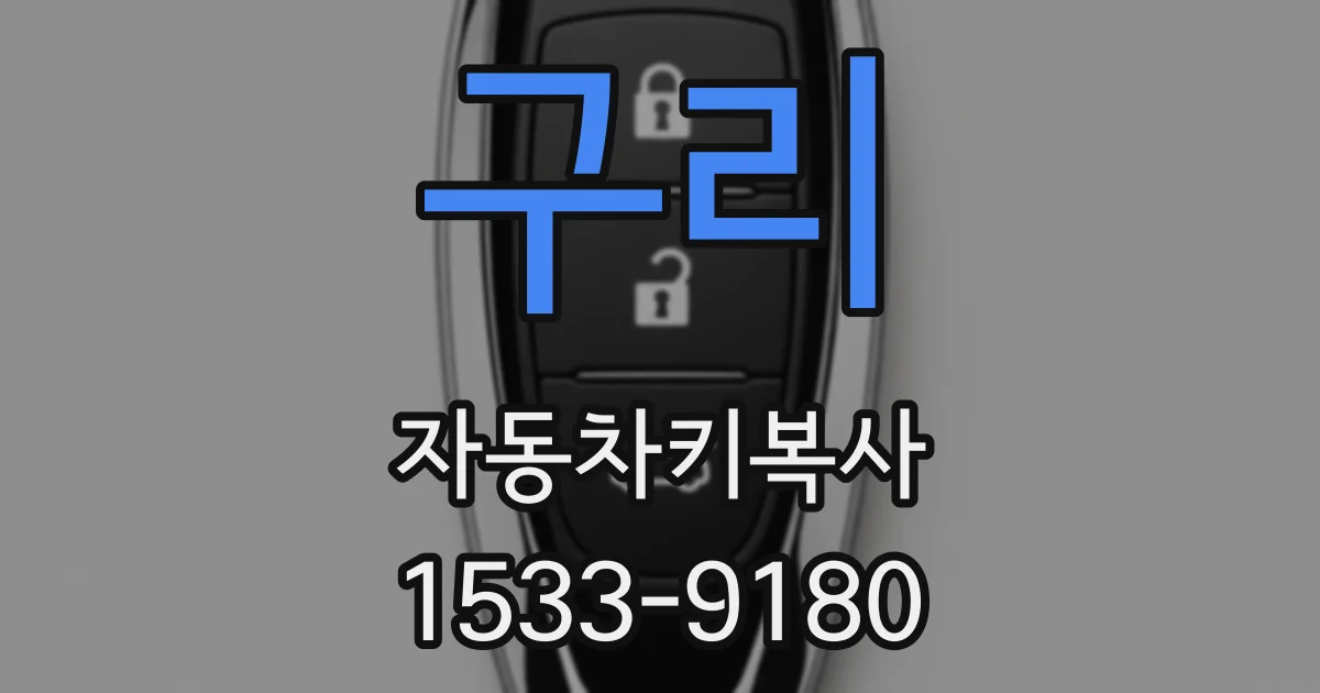 구리 자동차키복사