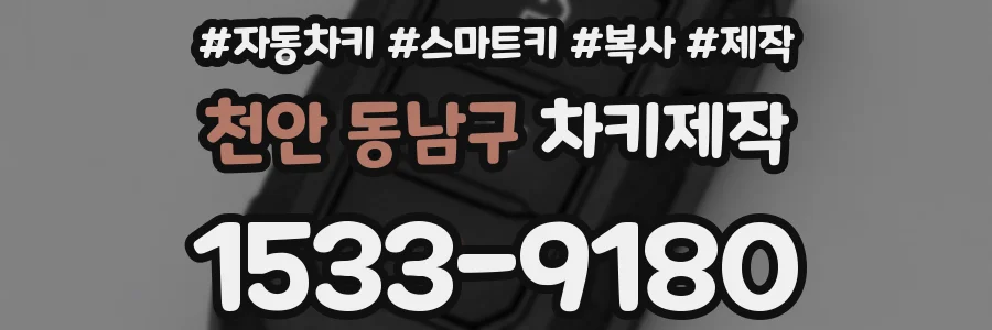 천안 동남구 차키제작