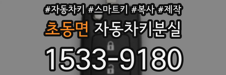 초동면 자동차키분실