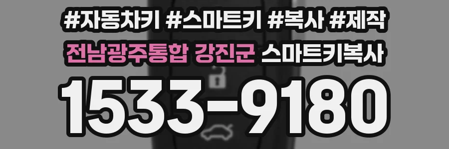 전남광주통합 강진군 스마트키복사