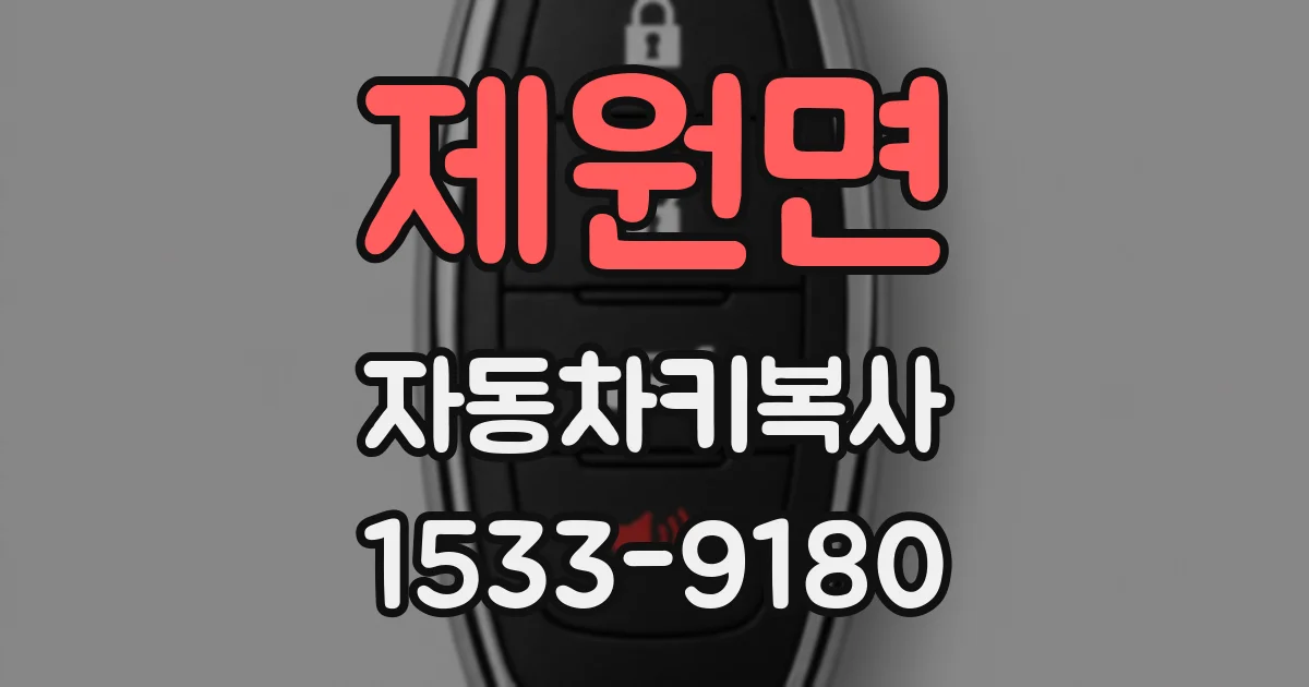 제원면 자동차키복사