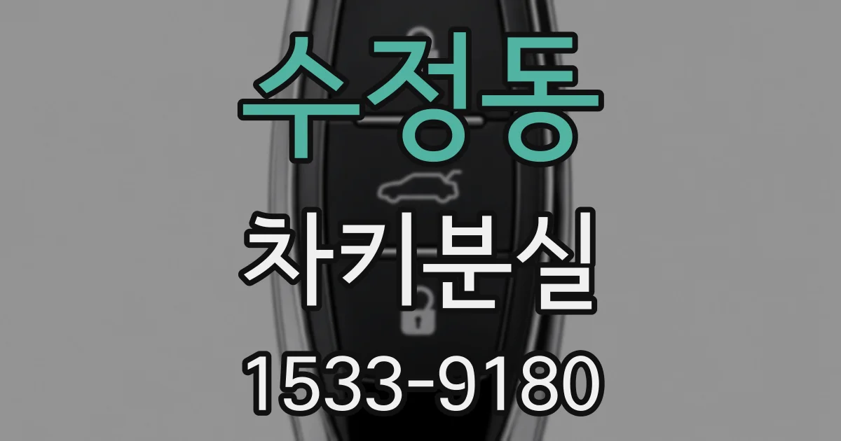 수정동 차키분실