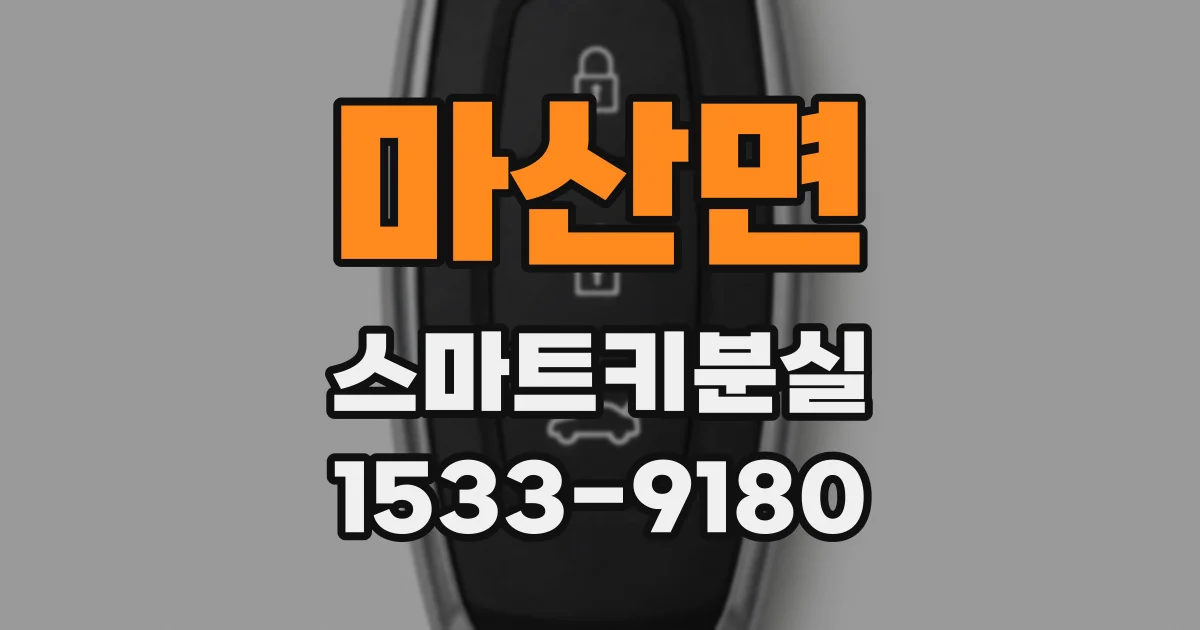 마산면 스마트키분실