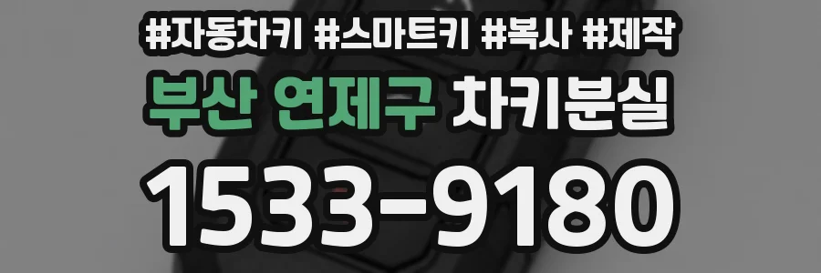 부산 연제구 차키분실